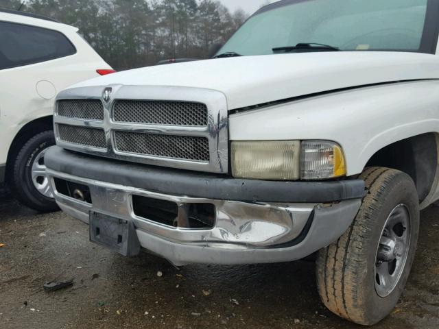 1B7HC16X01S230146 - 2001 DODGE RAM 1500 WHITE photo 9