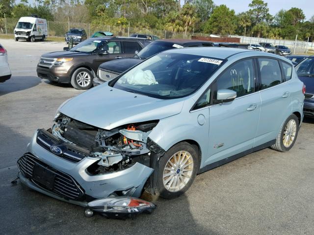 1FADP5CU9DL520586 - 2013 FORD C-MAX PREM SILVER photo 2