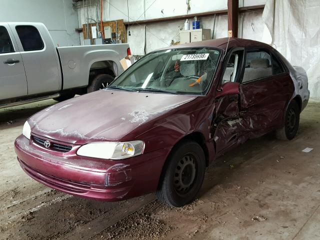 2T1BR18E4WC032212 - 1998 TOYOTA COROLLA VE MAROON photo 2