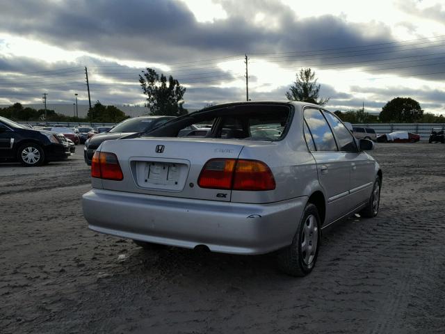 2HGEJ8640XH514174 - 1999 HONDA CIVIC EX SILVER photo 4