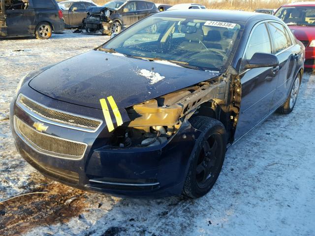 1G1ZH57B09F250569 - 2009 CHEVROLET MALIBU 1LT BLUE photo 2