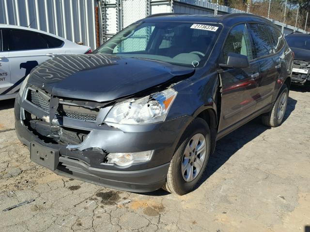 1GNKRFEDXBJ317009 - 2011 CHEVROLET TRAVERSE L CHARCOAL photo 2