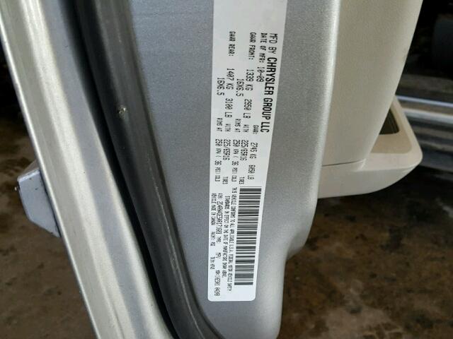 2D4RN4DE5AR171603 - 2010 DODGE GRAND CARA GRAY photo 10