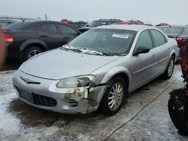 1C3EL46U31N667099 - 2001 CHRYSLER SEBRING LX SILVER photo 2