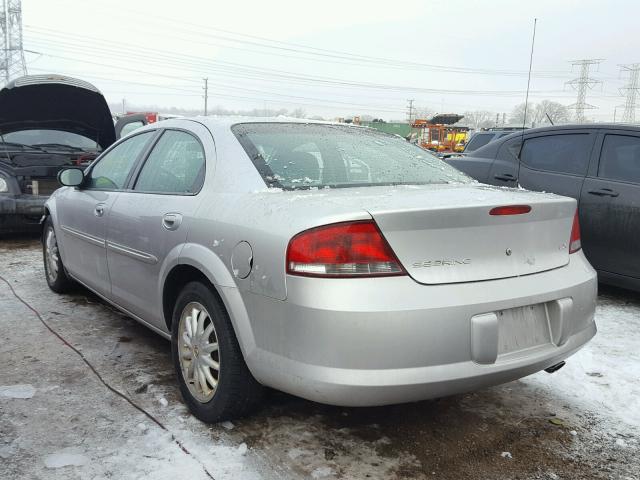 1C3EL46U31N667099 - 2001 CHRYSLER SEBRING LX SILVER photo 3