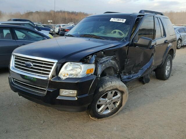 1FMEU73E67UA90070 - 2007 FORD EXPLORER X BLACK photo 2