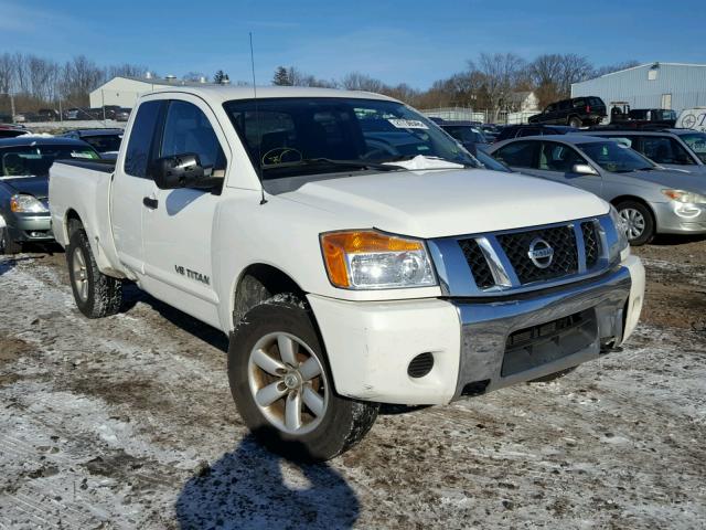 1N6AA06C09N305353 - 2009 NISSAN TITAN XE WHITE photo 1