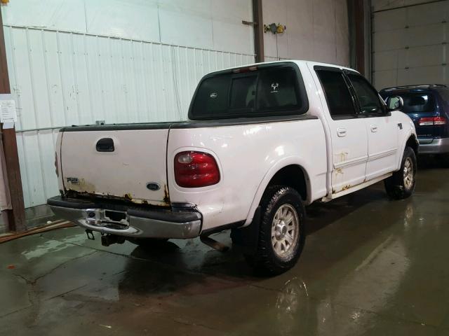 1FTRW08L81KE34032 - 2001 FORD F150 SUPER WHITE photo 4