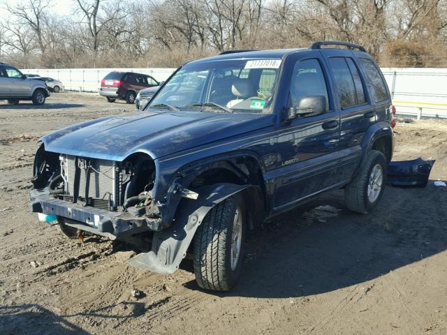 1J4GL58K24W207379 - 2004 JEEP LIBERTY LI BLUE photo 2