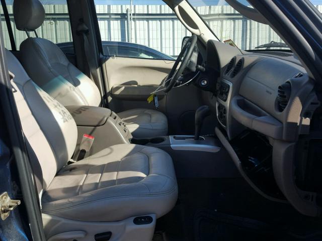 1J4GL58K24W207379 - 2004 JEEP LIBERTY LI BLUE photo 5