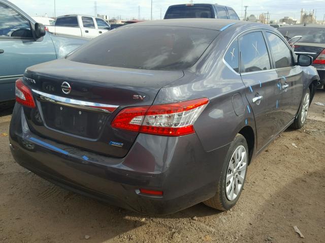 1N4AB7AP2EN855348 - 2014 NISSAN SENTRA S GRAY photo 4