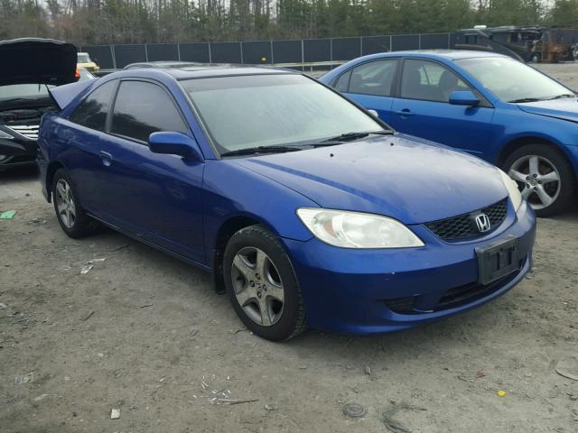 1HGEM21984L016357 - 2004 HONDA CIVIC EX BLUE photo 1