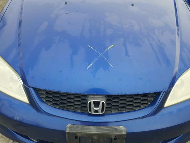 1HGEM21984L016357 - 2004 HONDA CIVIC EX BLUE photo 7