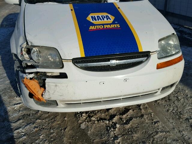 KL1TD56626B512969 - 2006 CHEVROLET AVEO BASE WHITE photo 10