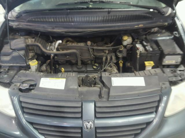 1D4GP24R27B133889 - 2007 DODGE GRAND CARA TEAL photo 7