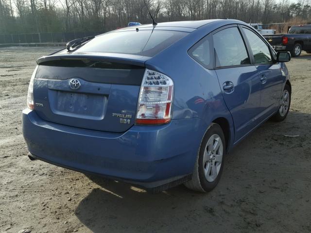 JTDKB20U067533936 - 2006 TOYOTA PRIUS BLUE photo 4