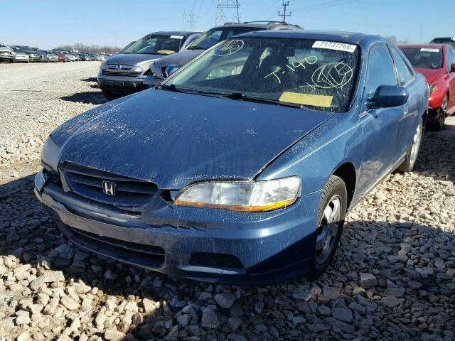 1HGCG32561A005543 - 2001 HONDA ACCORD EX BLUE photo 2