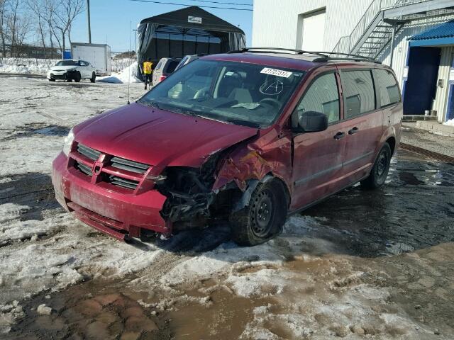 2D4RN4DE7AR424825 - 2010 DODGE GRAND CARA RED photo 2