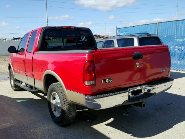 1FTRX18L4YNC18349 - 2000 FORD F150 RED photo 3