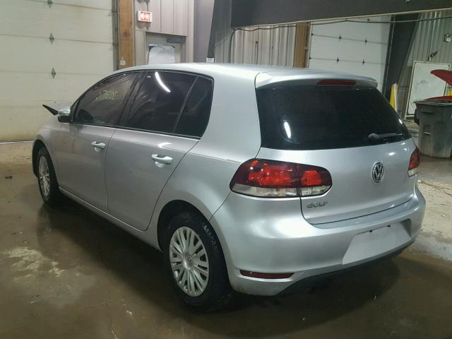 WVWDB7AJ8AW404612 - 2010 VOLKSWAGEN GOLF 银色 照片 3