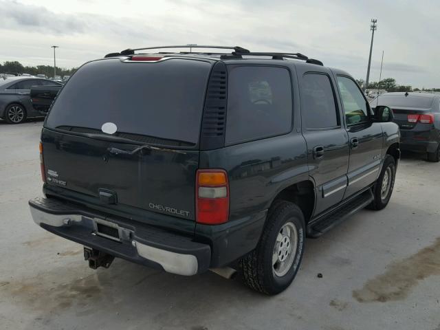 1GNEK13TX1R123496 - 2001 CHEVROLET TAHOE K150 GREEN photo 4