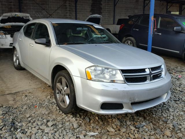 1C3CDZAB4CN141235 - 2012 DODGE AVENGER SE SILVER photo 1