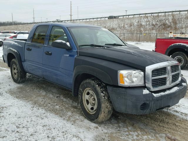 1D7HW28N16S557712 - 2006 DODGE DAKOTA QUA BLUE photo 1