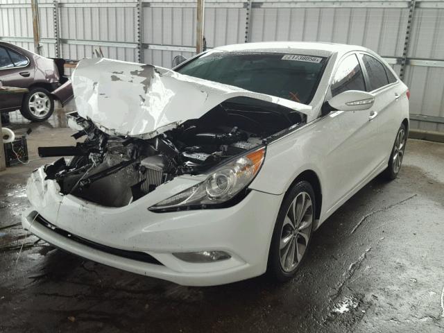 5NPEC4AB3DH745967 - 2013 HYUNDAI SONATA SE WHITE photo 2