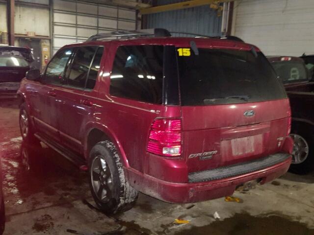 1FMZU75W35UA71867 - 2005 FORD EXPLORER L RED photo 3