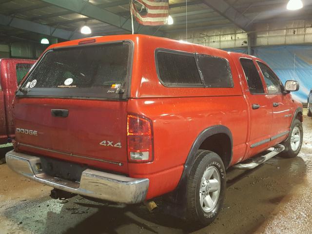 3B7HU18N82G110726 - 2002 DODGE RAM 1500 RED photo 4