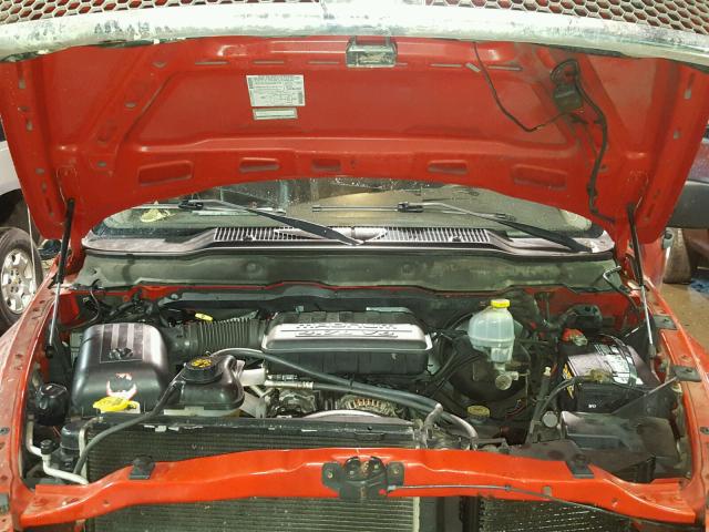 3B7HU18N82G110726 - 2002 DODGE RAM 1500 RED photo 7