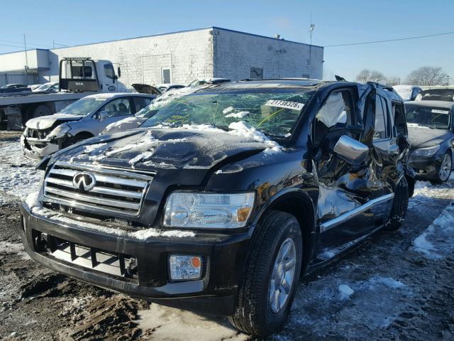 5N3AA08C37N804003 - 2007 INFINITI QX56 BLACK photo 2