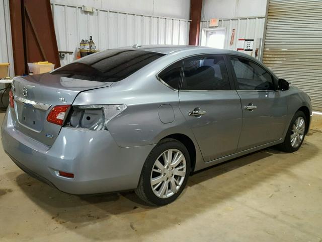 3N1AB7AP9DL750169 - 2013 NISSAN SENTRA S GRAY photo 4