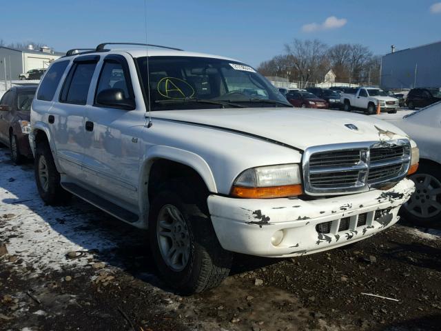 1D4HS48N73F624600 - 2003 DODGE DURANGO SL WHITE photo 1