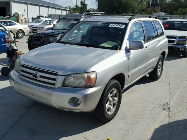 JTEGP21A760092953 - 2006 TOYOTA HIGHLANDER SILVER photo 2