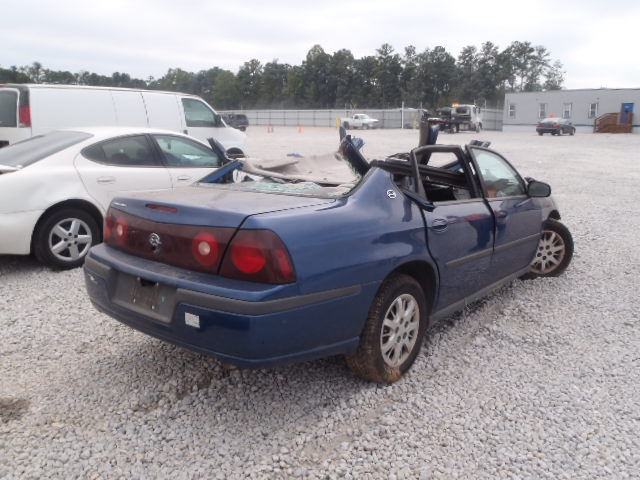 2G1WF52E9393C2927 - 2003 CHEVROLET IMPALA 蓝色 照片 4