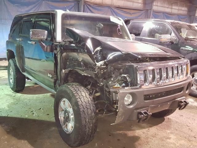 5GTDN13E278229123 - 2007 HUMMER H3 BLACK photo 1