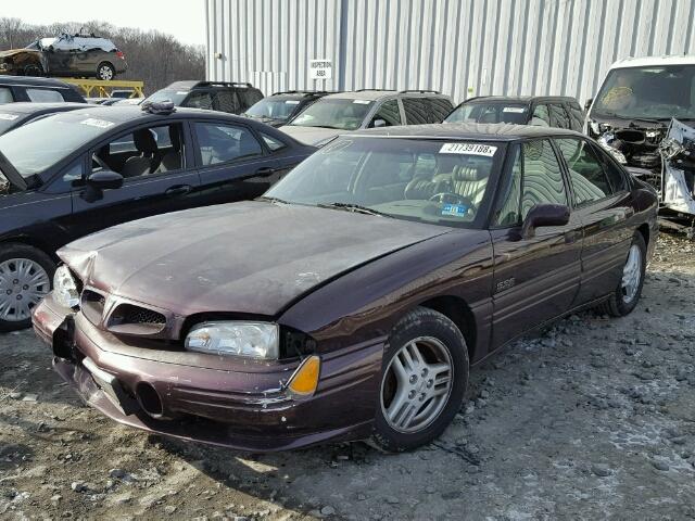 1G2HZ52K4VH277560 - 1997 PONTIAC BONNEVILLE BURGUNDY photo 2