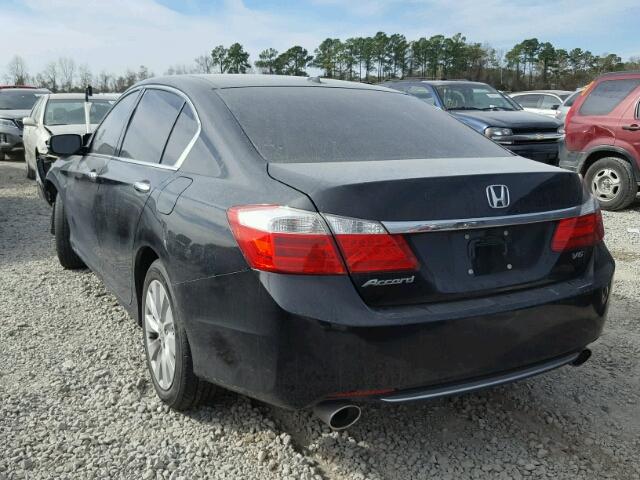 1HGCR3F82DA036078 - 2013 HONDA ACCORD EXL BLACK photo 3