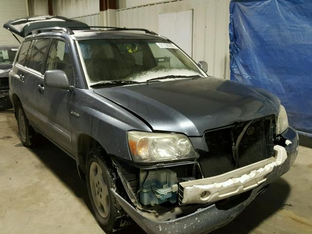 JTEEP21A660159467 - 2006 TOYOTA HIGHLANDER BLUE photo 1