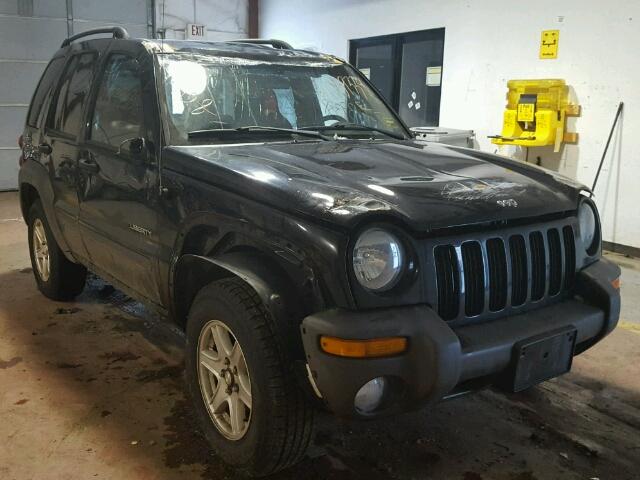 1J4GL48K34W240384 - 2004 JEEP LIBERTY SP BLACK photo 1