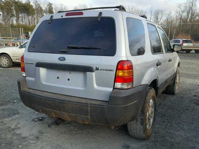 1FMCU96H76KA30611 - 2006 FORD ESCAPE HEV SILVER photo 4