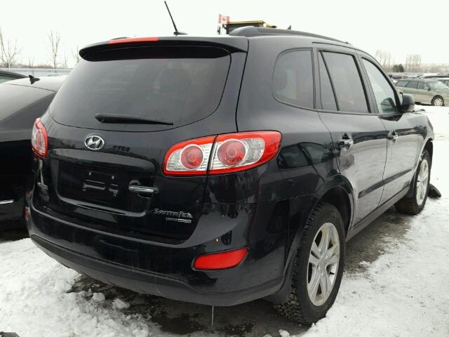 5NMSHDAG8AH400510 - 2010 HYUNDAI SANTA FE S BLACK photo 4