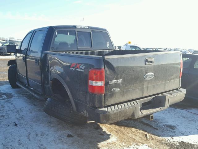 1FTPW14554KD19493 - 2004 FORD F150 SUPER BLACK photo 3