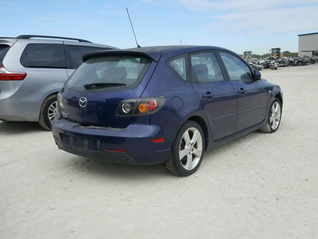 JM1BK143841102885 - 2004 MAZDA 3 HATCHBAC BLUE photo 4