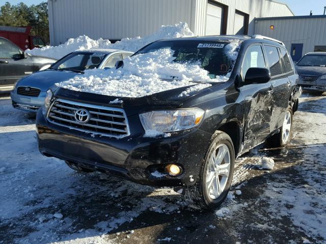 5TDDK3EH1AS030490 - 2010 TOYOTA HIGHLANDER BLACK photo 2