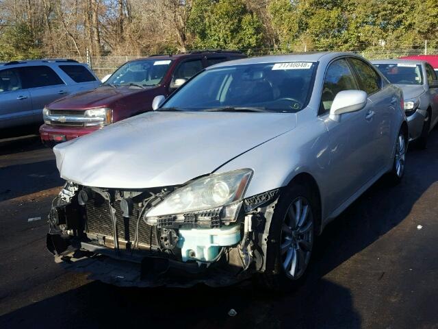 JTHCK262872016052 - 2007 LEXUS IS 250 SILVER photo 2