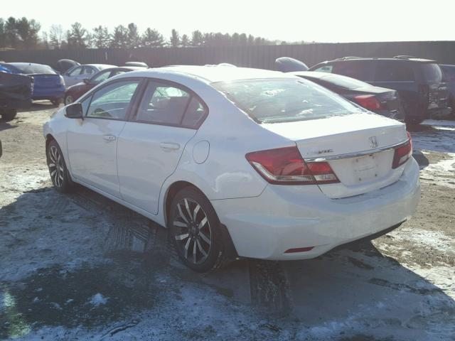 19XFB2F95FE255748 - 2015 HONDA CIVIC EXL WHITE photo 3