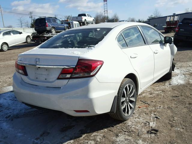 19XFB2F95FE255748 - 2015 HONDA CIVIC EXL WHITE photo 4