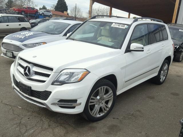 WDCGG8JB5EG310890 - 2014 MERCEDES-BENZ GLK 350 4M WHITE photo 2